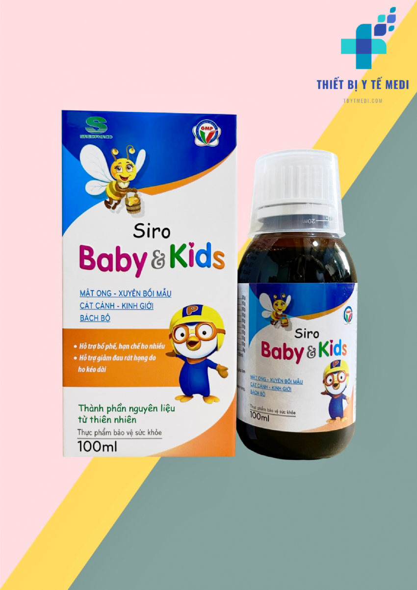 Siro Baby & Kids - Hỗ trợ giảm ho cho bé