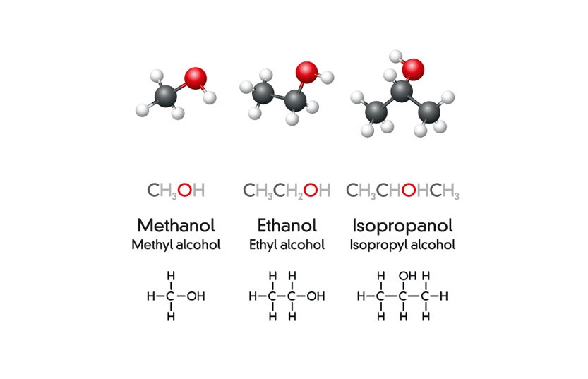 Sự khác biệt giữa cồn ethanol và cồn methanol: Công thức hóa học, công năng và tác dụng