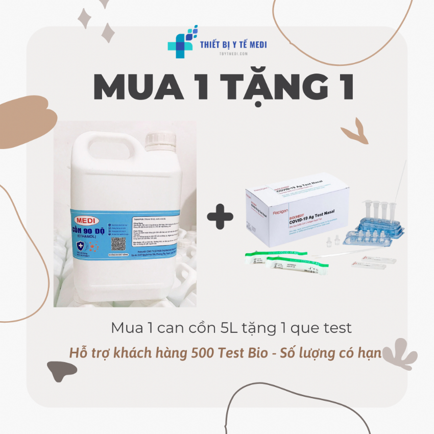 Thiết bị y tế medi xin hỗ trợ 500 que test biocredit