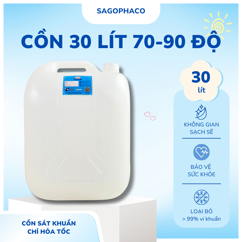 Cồn Thực Phẩm 70 độ, 90 độ, 96 độ Chuẩn Medi Chất Lượng Cao