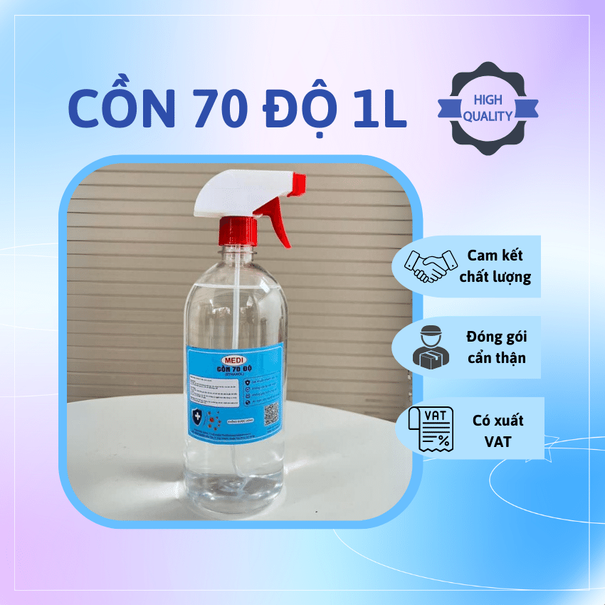 Cồn y tế sả chanh 1000ml - 70 độ