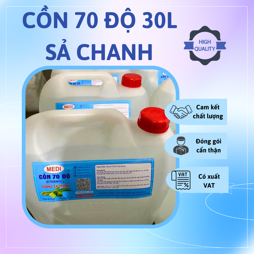 Cồn y tế sả chanh 30L 70 độ