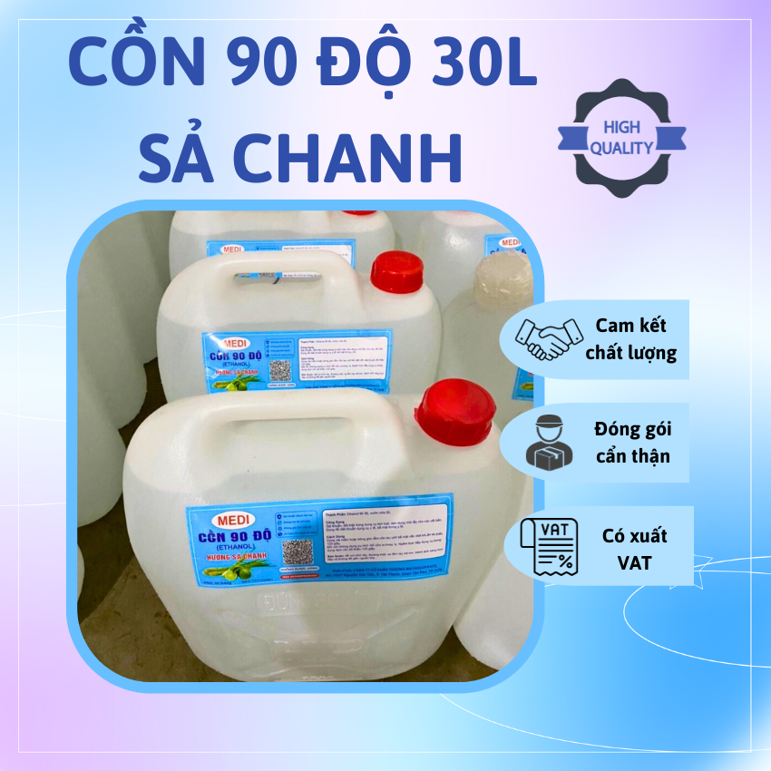 Cồn y tế sả chanh 30L 90 độ