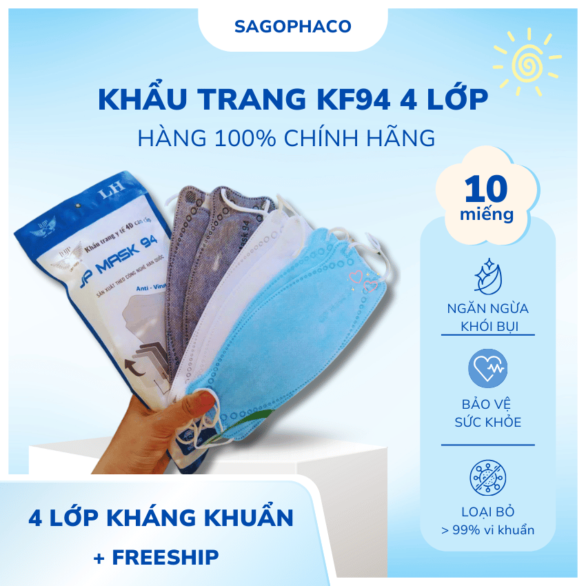 Khẩu trang 4D - KF94 QL GUARL Quang Linh
